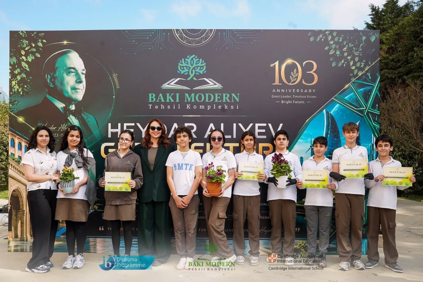 Baku Modern students join tree-planting initiative for a greener future