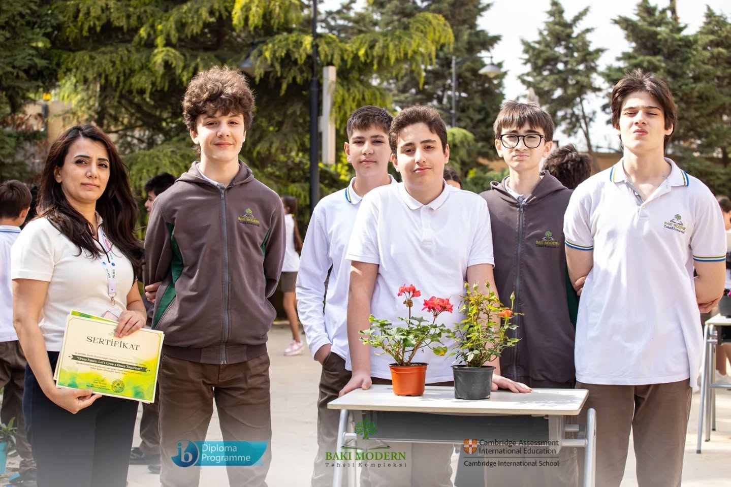 Baku Modern students join tree-planting initiative for a greener future