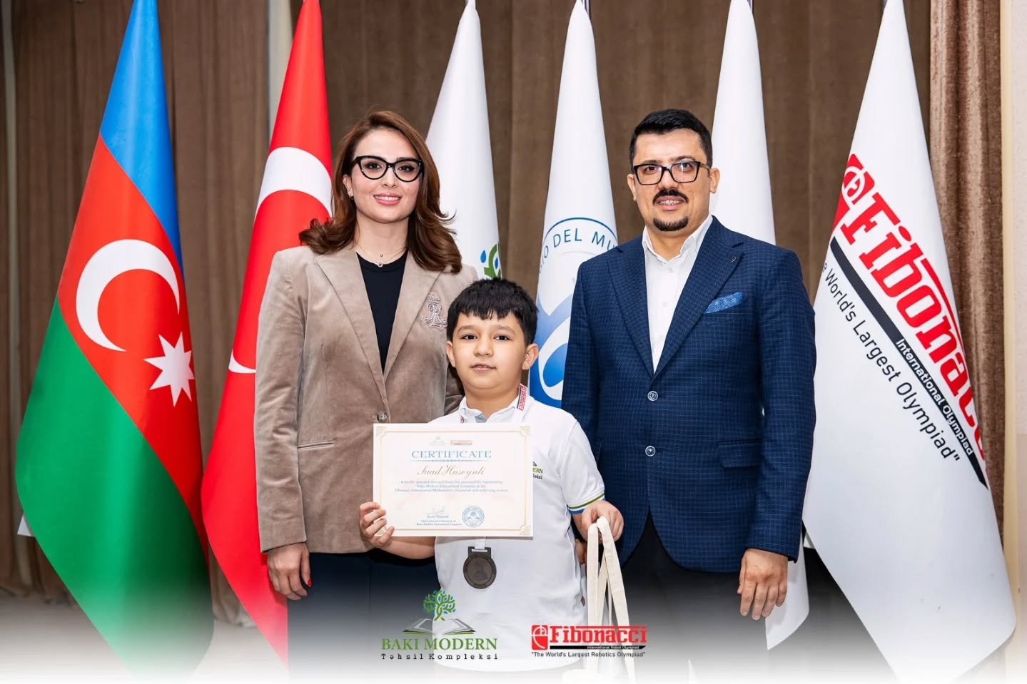 Şagirdlərimiz Fibonacci Beynəlxalq Olimpiadasındakı uğurlarına görə təbrik edildi