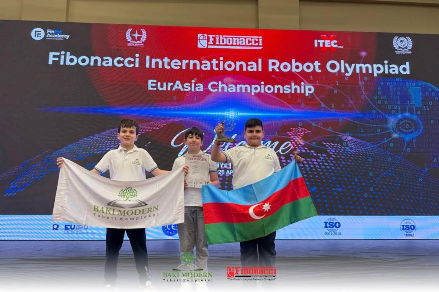 Baku Modern Students Achieve Success at International Robotics Olympiad
