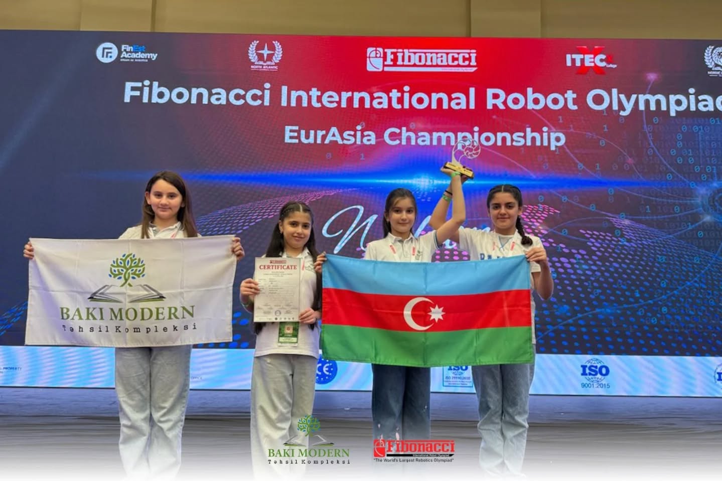 Baku Modern Students Achieve Success at International Robotics Olympiad