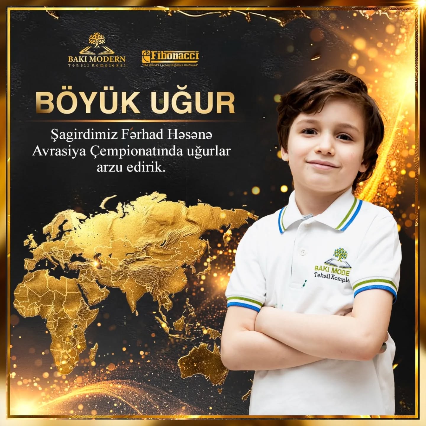 Bakı Modern şagirdi Fibonacci Avrasiya Çempionatında Azərbaycanı təmsil edir