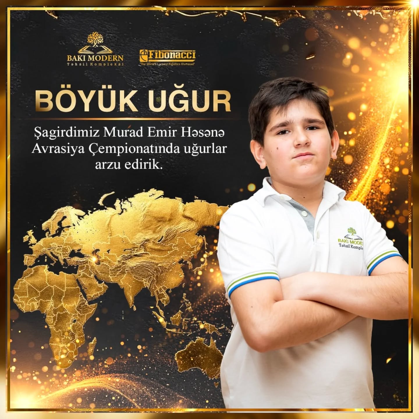 Bakı Modern şagirdi Fibonacci Avrasiya Çempionatında Azərbaycanı təmsil edir
