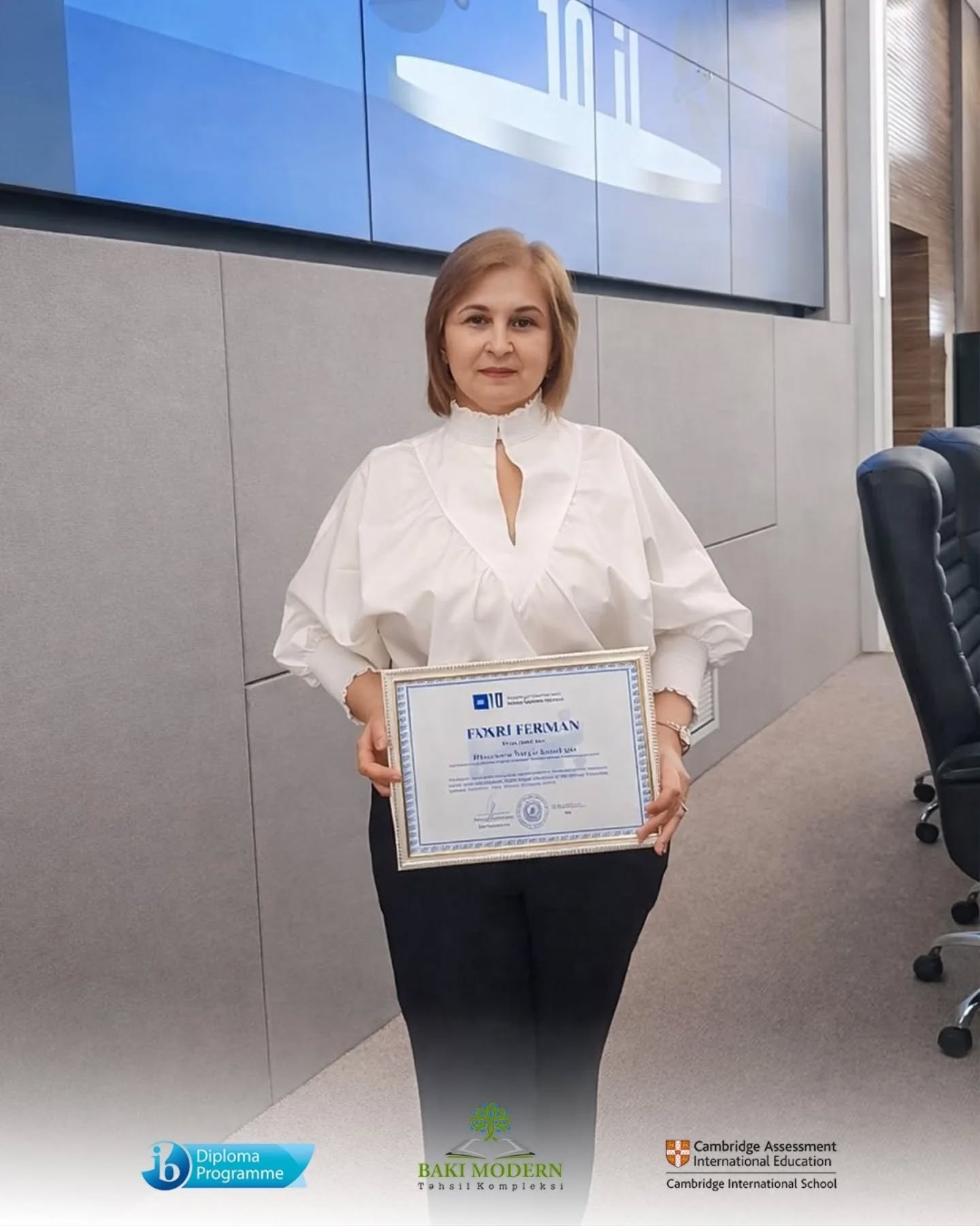 Bakı Modern müəllimləri beynəlxalq təhsil tədbirində fəxri fərmanla təltif olunublar