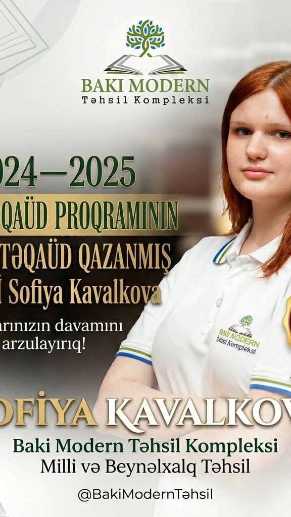 Təqaüd qalibi IB Diploma Proqramında təhsilini davam etdirir