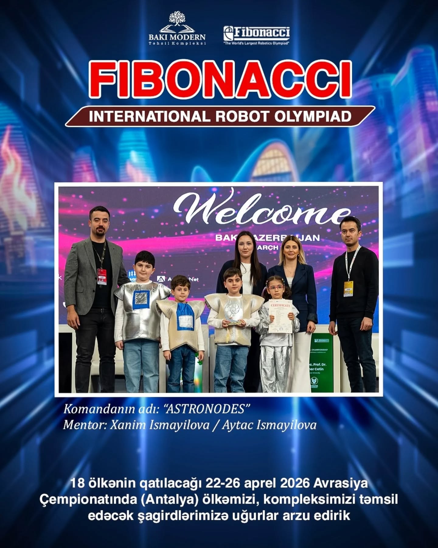 BMTK Students Qualify for International Fibonacci Robotics Competitions