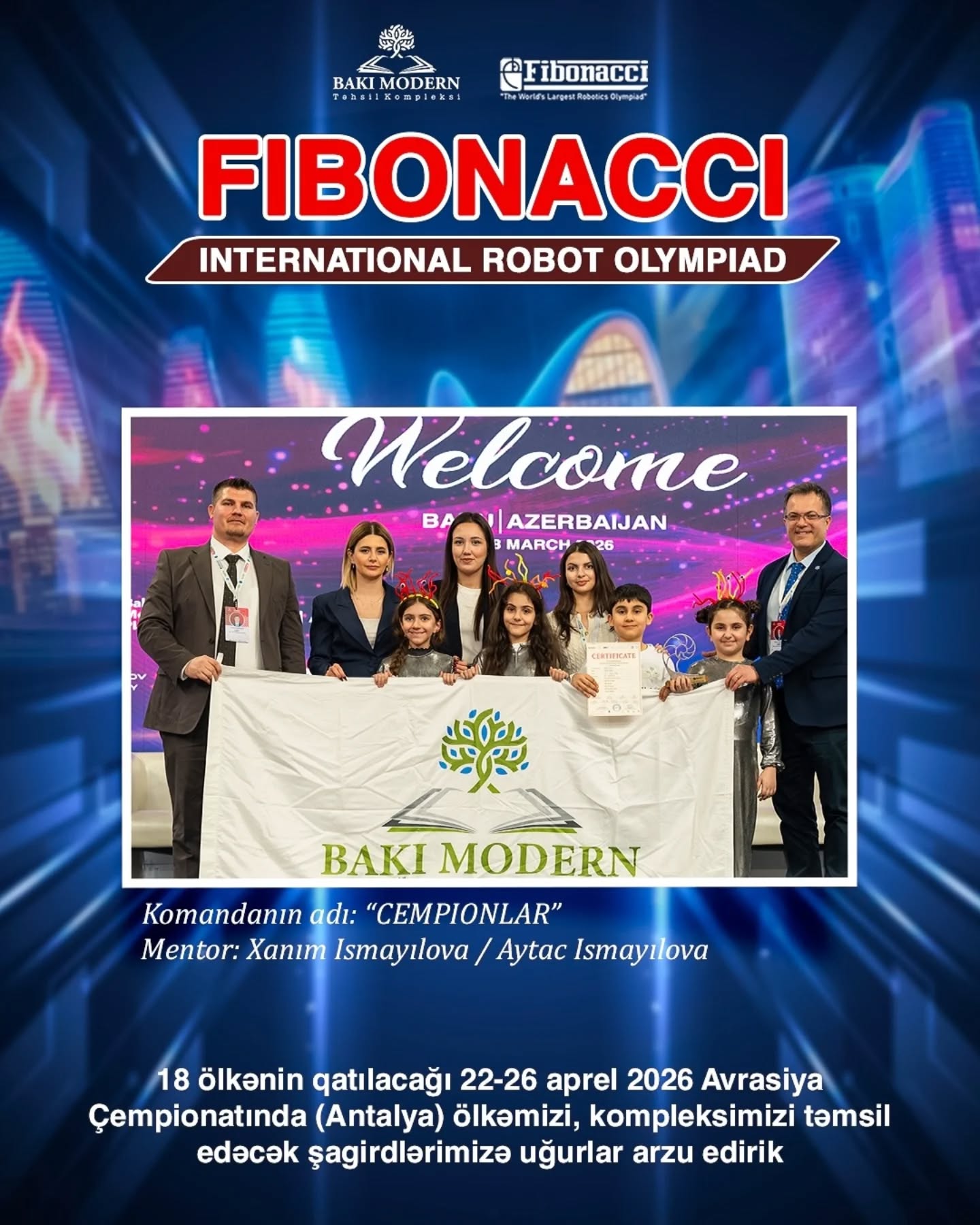 BMTK Students Qualify for International Fibonacci Robotics Competitions