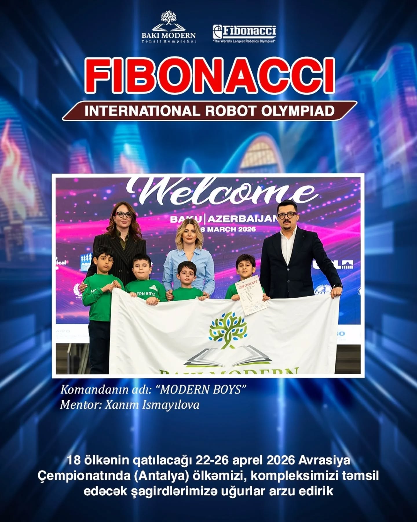 BMTK Students Qualify for International Fibonacci Robotics Competitions