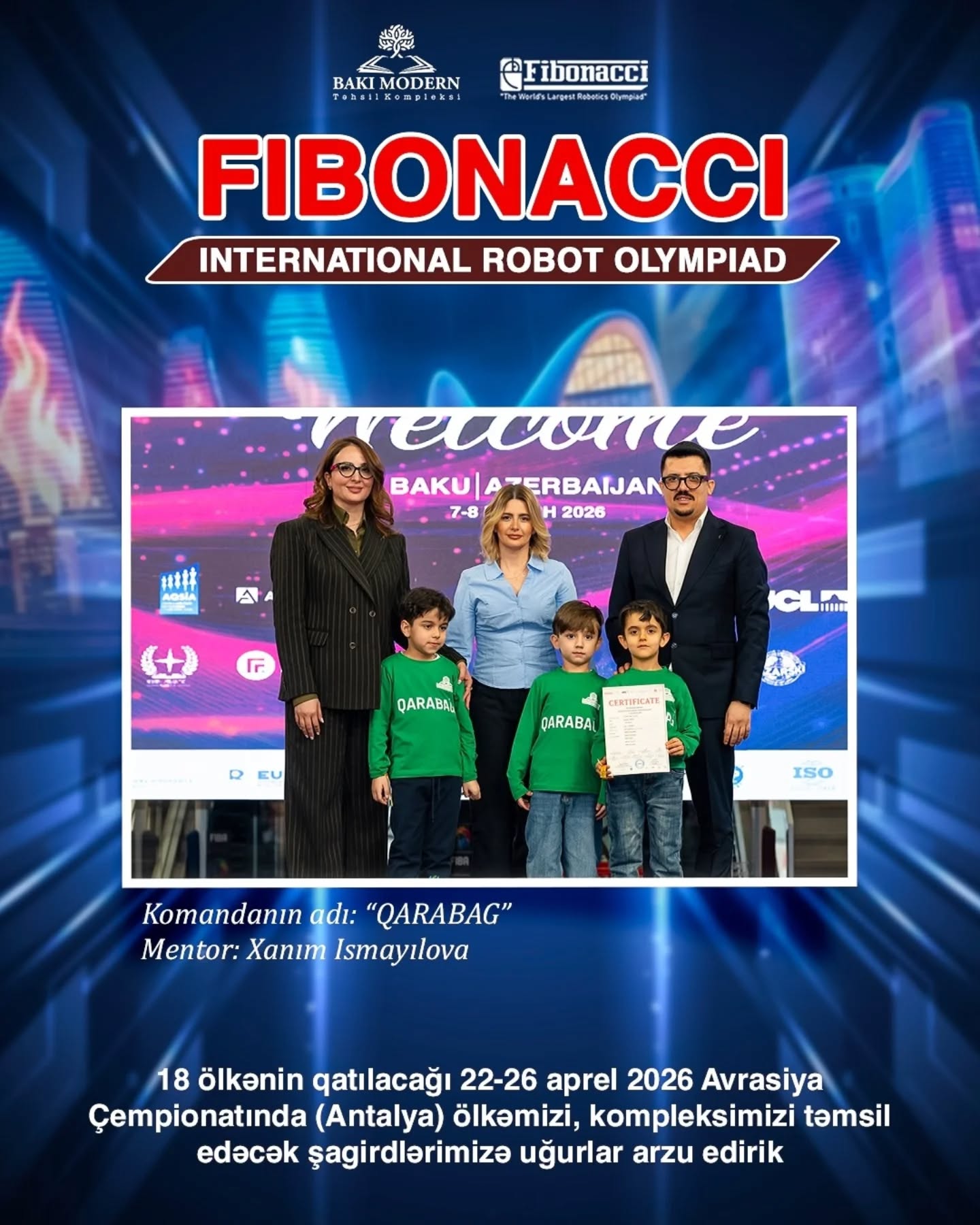 BMTK Students Qualify for International Fibonacci Robotics Competitions