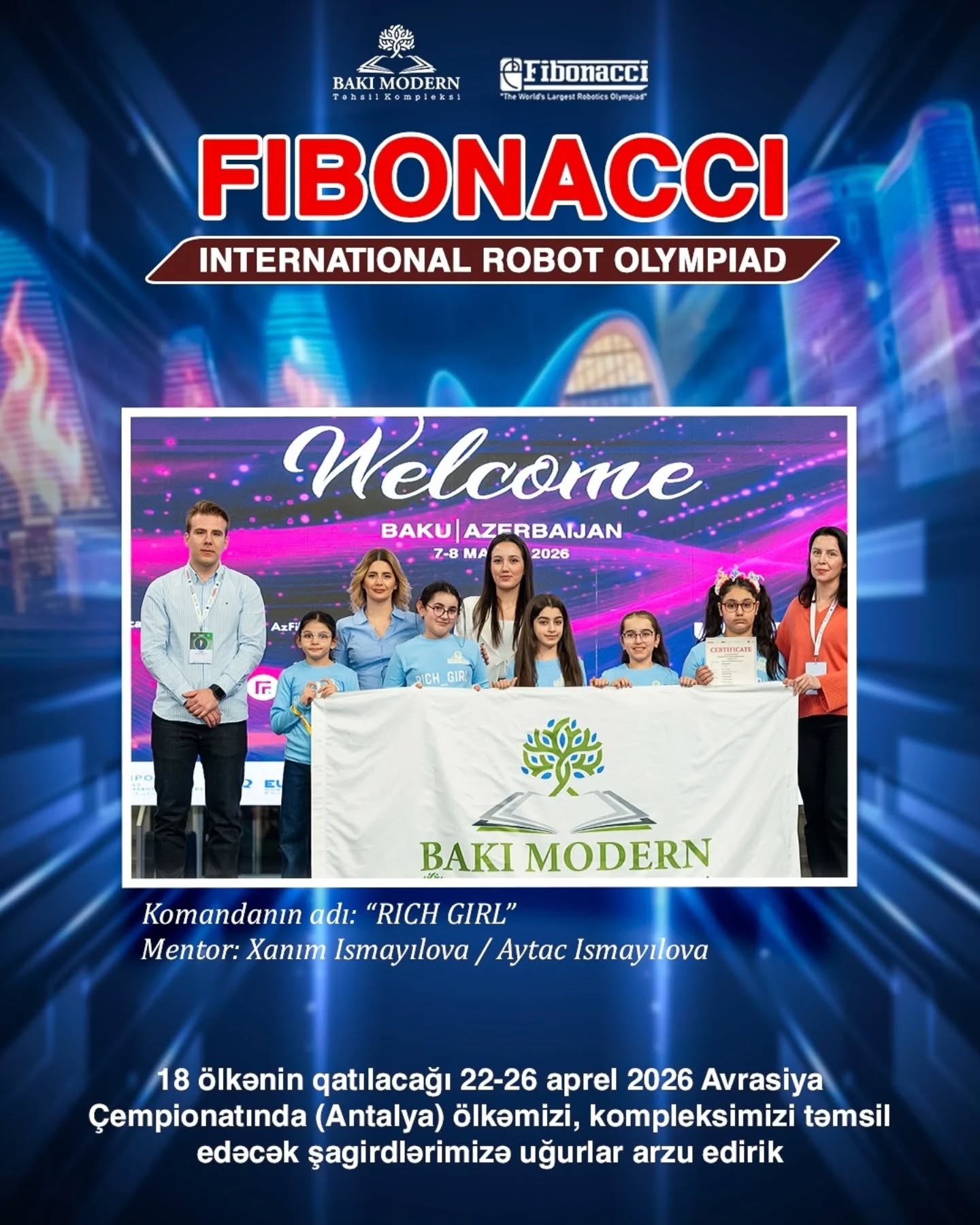 BMTK Students Qualify for International Fibonacci Robotics Competitions