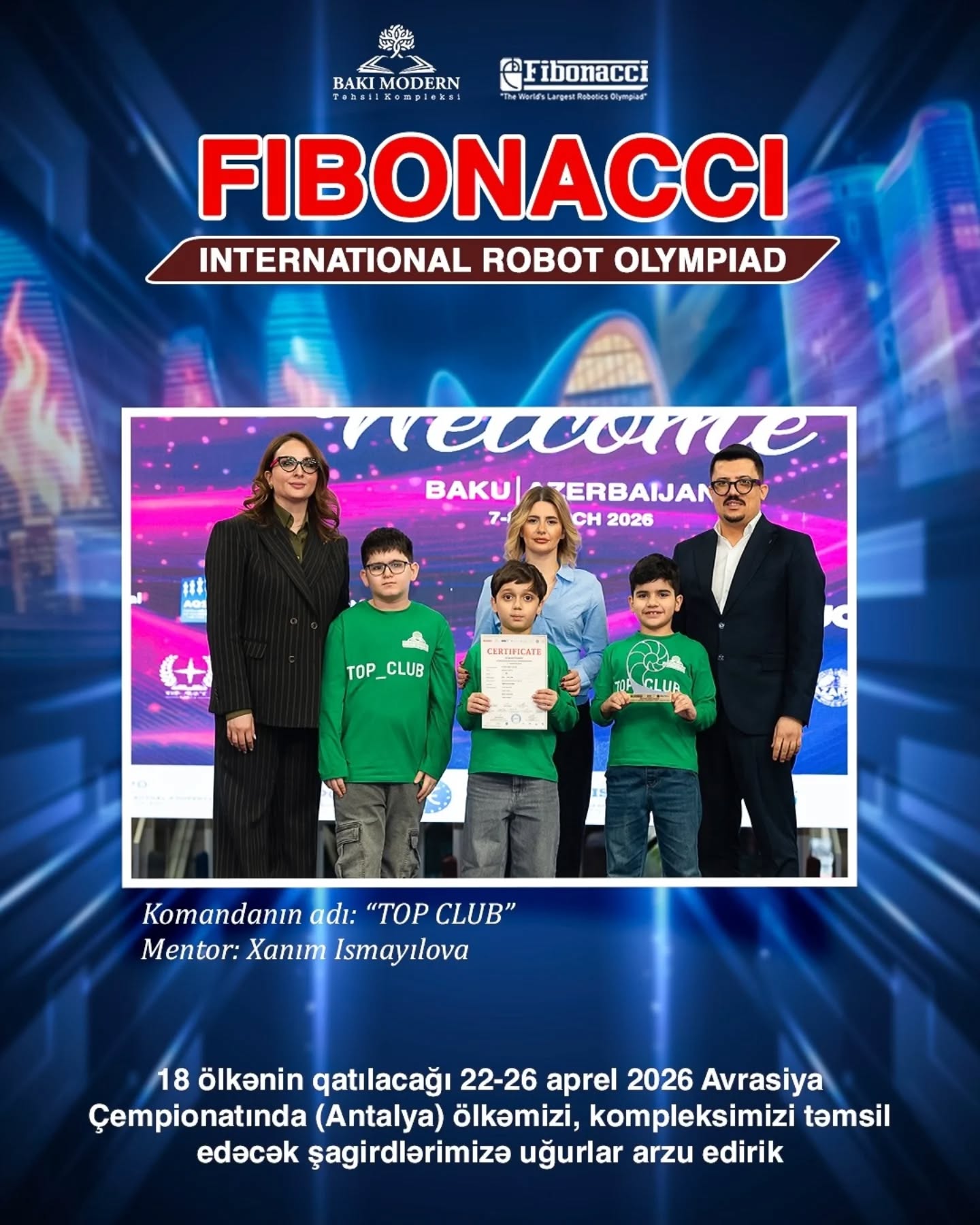 BMTK Students Qualify for International Fibonacci Robotics Competitions