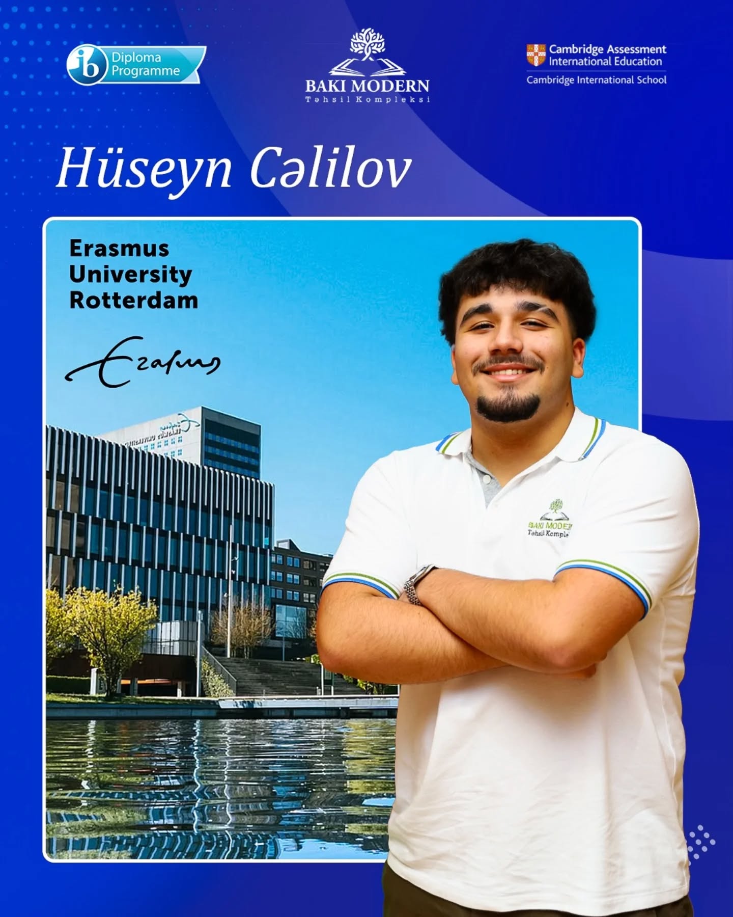 Baku Modern Student Accepted to Erasmus University Rotterdam