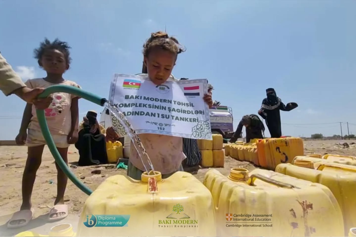Baku Modern students support families facing water shortages in Yemen