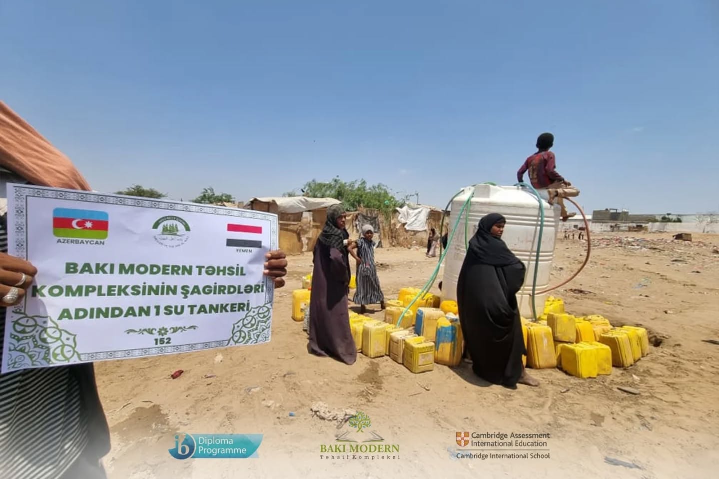 Baku Modern students support families facing water shortages in Yemen