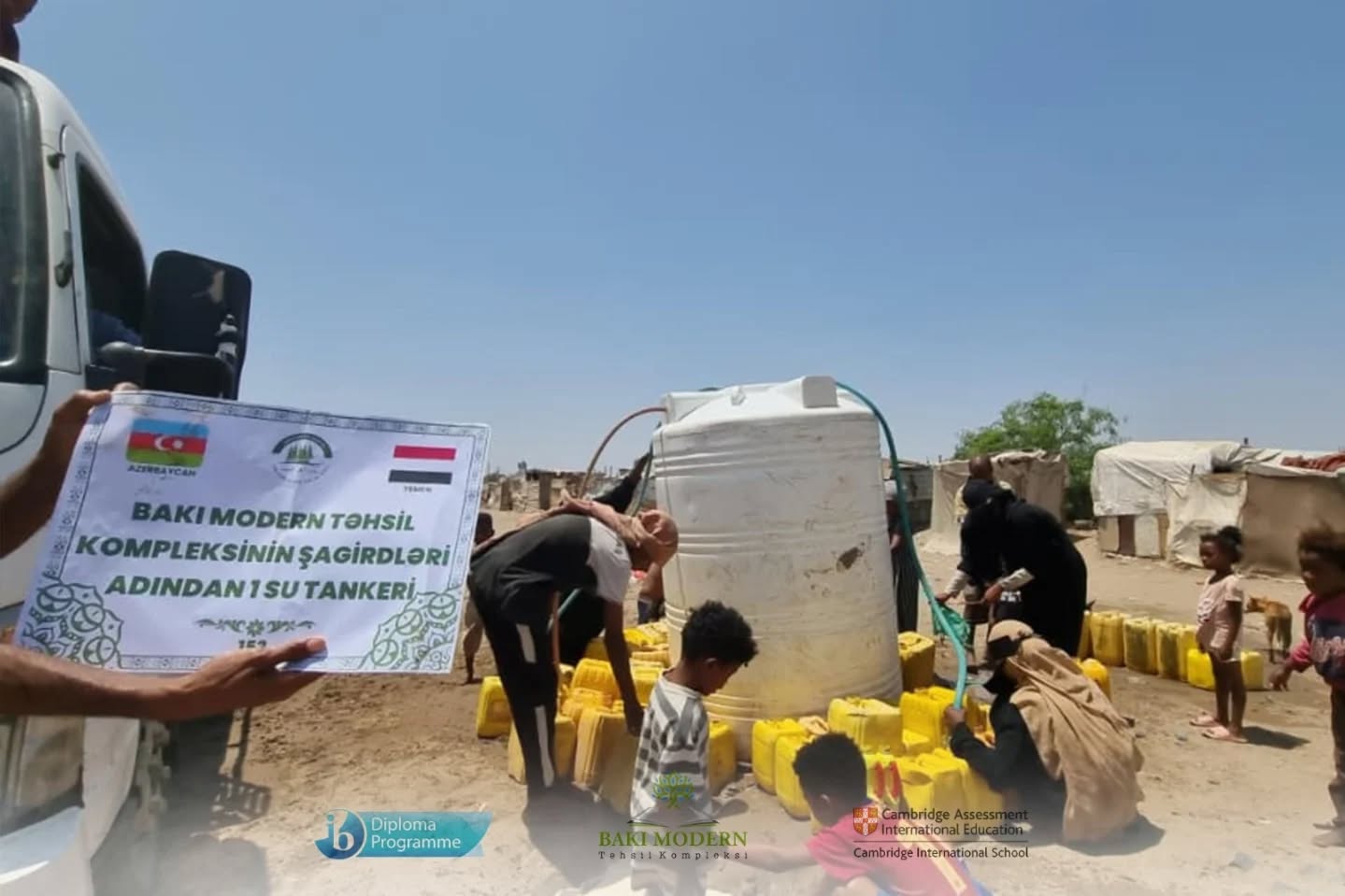 Baku Modern students support families facing water shortages in Yemen