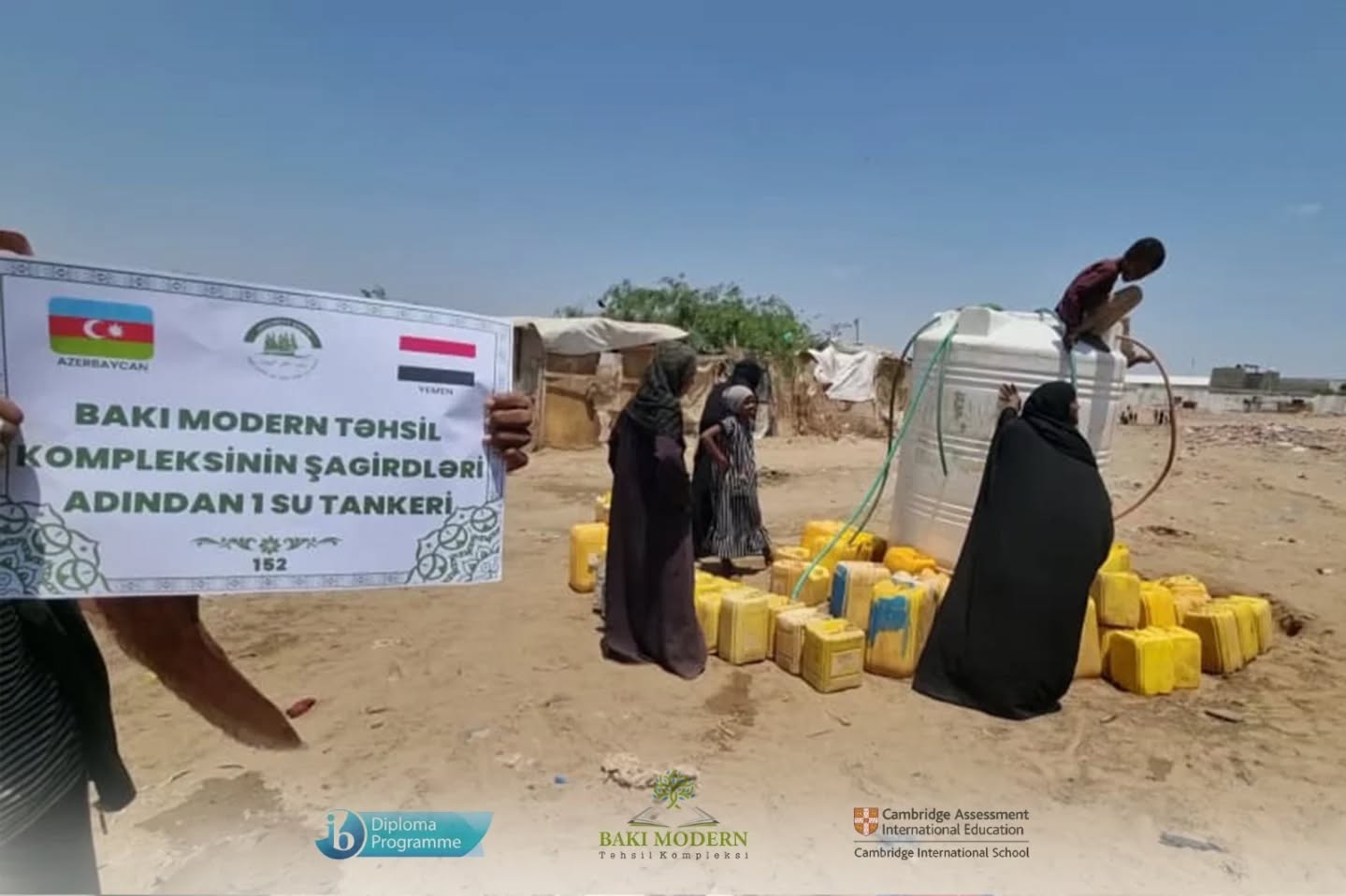 Baku Modern students support families facing water shortages in Yemen