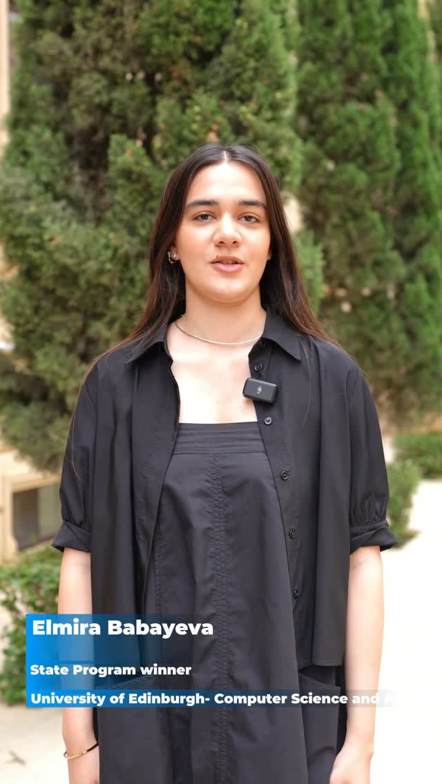 BMEC Graduate Elmira Babayeva to Study Computer Science and AI in Edinburgh