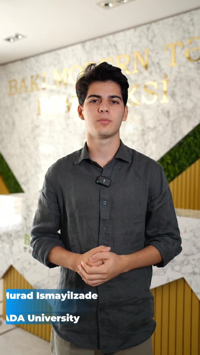 BMEC Graduate Murad Ismayilzade to Continue Studies at ADA University