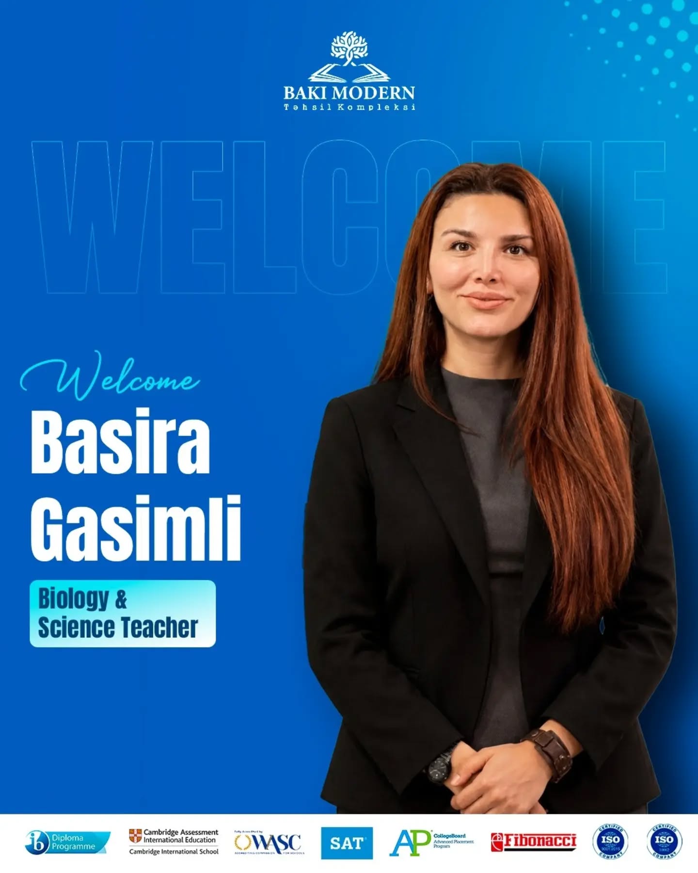 Basira Gasimli Joins BMEC as Biology and Science Teacher
